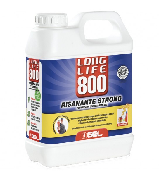 Risanante Per Impianti Termici Strong Long Life 800 Tanica 1 Lt.