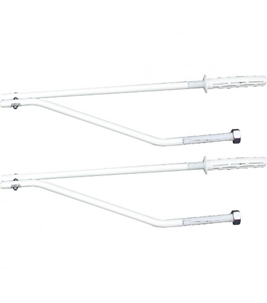 Mensole Di Fissaggio Telescopiche Per Lavello Verniciate 12X460 Mm