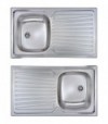 Lavello Inox Ad Incasso 1 Vasca Con Gocciolatoio Mondial 86X50 Cm - Sx