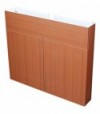 Mobile Sottolavello Teak Per Lavello Inox Pieghevole 100X50 Cm - 2 Ante
