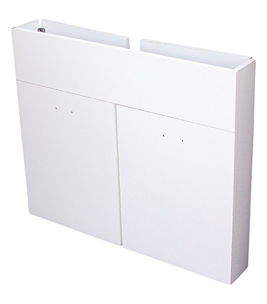 Mobile Sottolavello Bianco Per Lavello Inox Pieghevole 80X50 Cm - 2 Ante