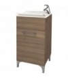 Mobile Lavatoio Ad 1 Anta Rovere Fumo L.45 X P.50 X H.83 Cm