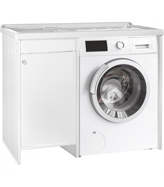 Mobile Lavatoio Coprilavatrice Wash 105X60 Cm - Vasca Sx