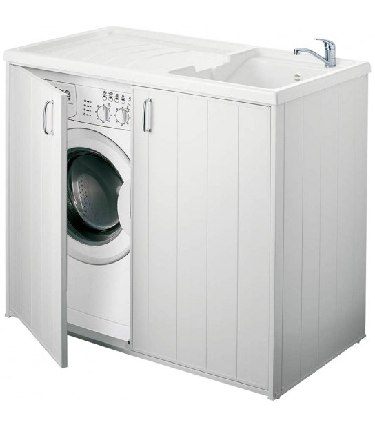 Mobile Lavatoio Coprilavatrice Chiuso Reversibile 2 Ante