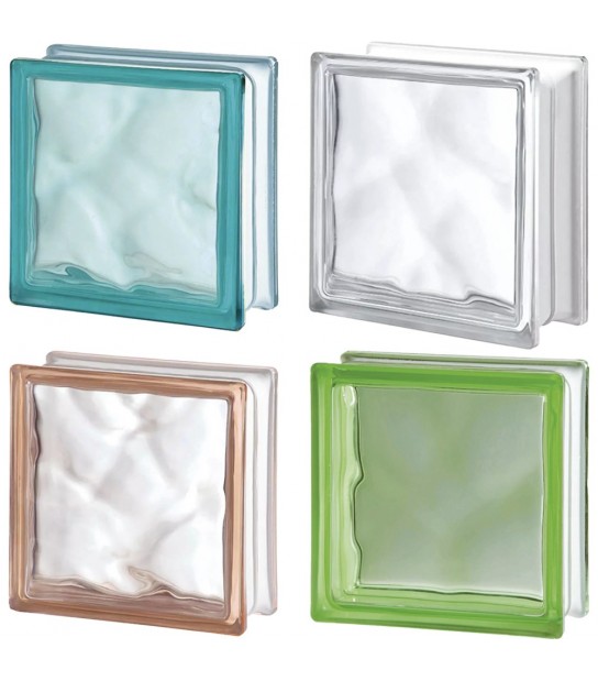 Vetromattone Ondulato Quadrato Rosa