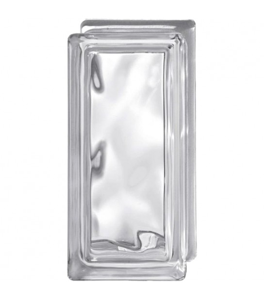 Mezzo Vetromattone Ondulato Trasparente