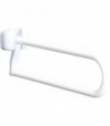 Barra Di Sostegno Ribaltabile In Acciaio Laccato Bianco L. 80 Cm