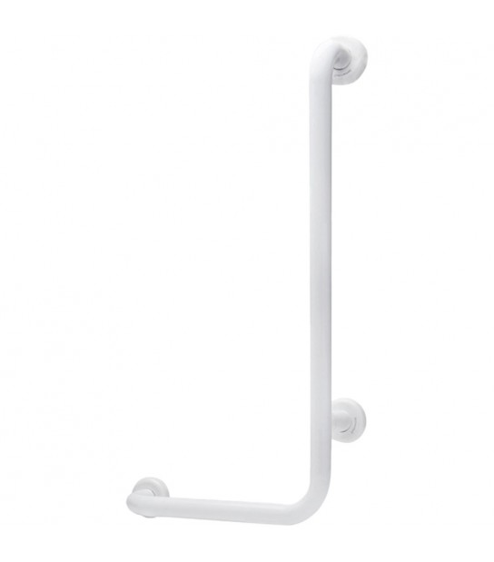 Maniglione Di Sostegno Con Montante Per Disabili Bianco 35X67 Cm - Destro