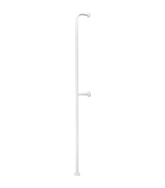 Corrimano Verticale Da Parete A Pavimento Bianco H.180 Cm