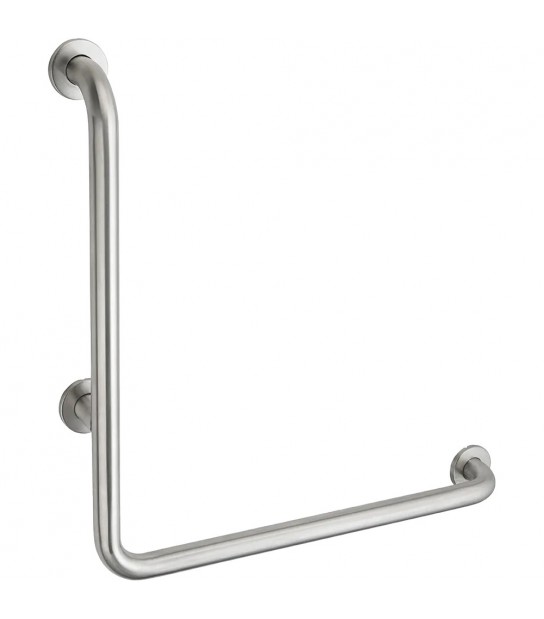 Corrimano Di Sostegno Angolare In Acciaio Inox Satinato 35X65 Cm - Destro