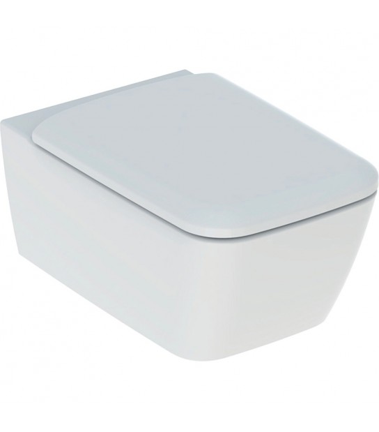 Vaso Sospeso Rimfree Icon Square Con Sedile Chiusura Rallentata