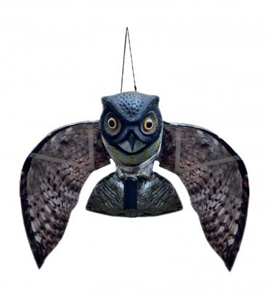 Spaventa Volatili Gufo Stars + Supporto H.Cm 110