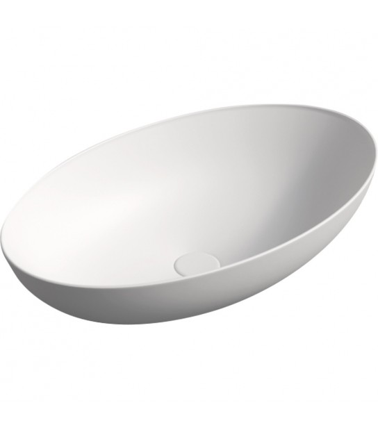 Lavabo Da Appoggio Boat59 Bianco Opaco 59,8 X 39,5 X H.15 Cm