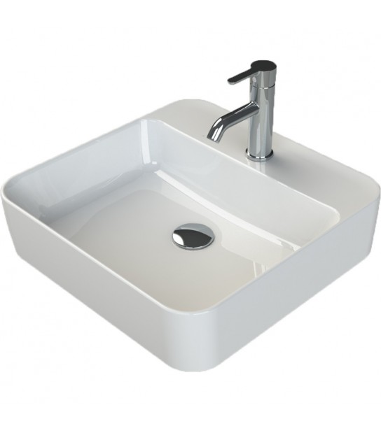 Lavabo Da Appoggio Quadrato Cpr Serie One 48X48 Cm
