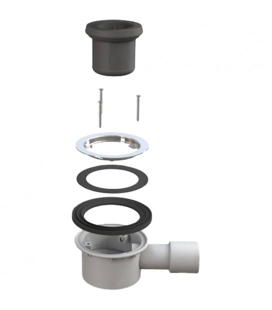 Piletta Doccia Trigono D. 90 Senza Tappo Scarico 40/50