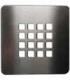Griglia Per Piatto Doccia Ultraflat Reversibile 12,5 X 12,5 Bianco / Inox