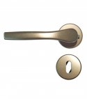 Maniglia per Porta Gabry Rosetta Foro Patent Alluminio Bronzato Q8