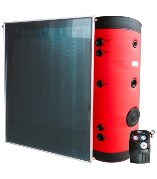 Sistema Solare A Circolazione Forzata 200 Lt. 1 Collettori Da 2,66 Mq