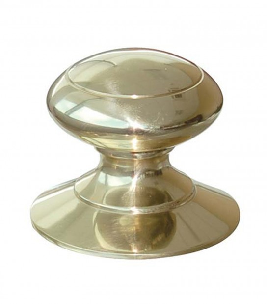 Pomolo per Portone Spagna Cottali Ottone Lucido D.Mm 72 Base D.Mm 84