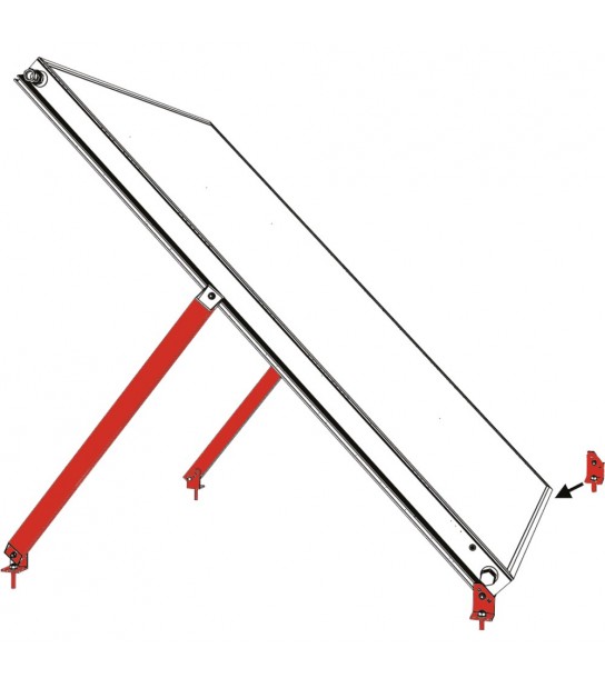 Telaio Di Montaggio Per Tetto Piano 1 Collettore