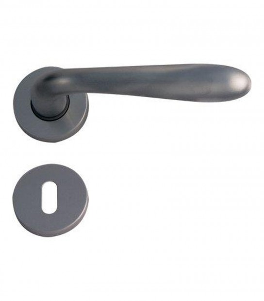 Maniglia Goccia Cromo Rosetta Foro Patent Zama Cromo Satinata Q8