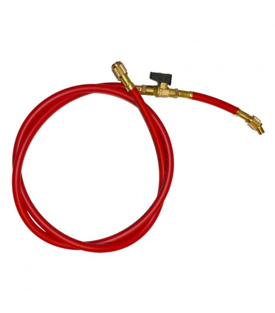 Tubo Flessibile Singolo Con Rubinetto Mod.A 1/4F - 1/4F X R407