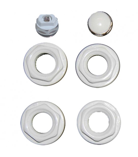 Kit Tappi Per Radiatori Tubolari In Acciaio Flangia 56 11/4 X 1/2