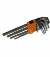 Set Chiavi Maschio Esagonali Lunghe Kendo 9 Pezzi 1,5-2-2,5-3-4-5-6-8-10 Mm