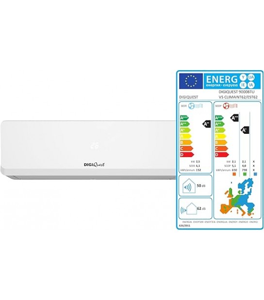 Digiquest Climatizzatore Monosplit INVERTER 9.000 V5