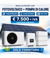 Pacchetto Fotovoltaico 9 kWp con Batteria 10 kWh e Pompa di Calore 10 kW