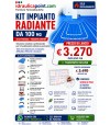 Kit Impianto Radiante a Pavimento 100 m² Completo – Solo Riscaldamento con Collettore, 8 Attuatori e Schema di Posa