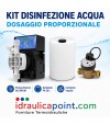 Kit disinfezione acqua Etatron con pompa dosatrice, contatore a impulsi 1"1/4 e serbatoio 100 litri