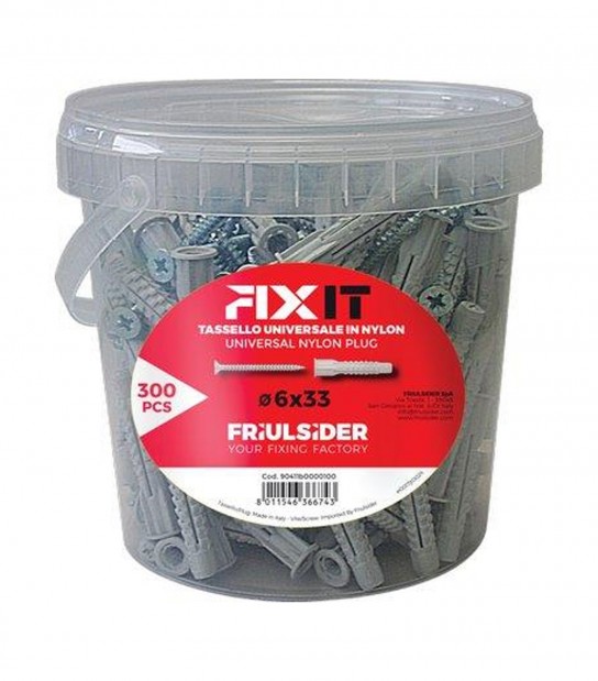 Tassello Nylon Fixit Vite Tsp Promopack Friulsider Mm 6X33
