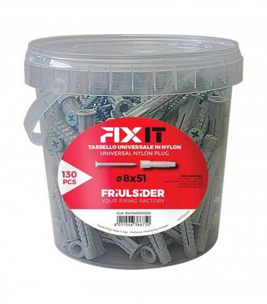 Tassello Nylon Fixit Vite Tsp Promopack Friulsider Mm 8X51