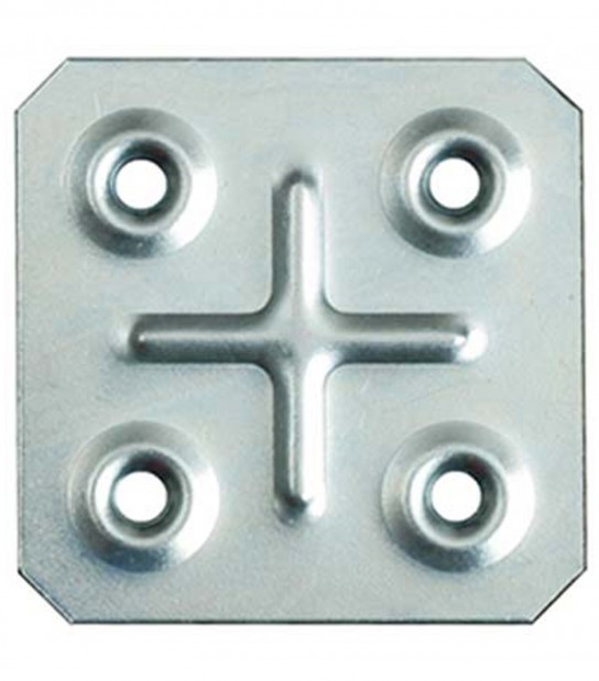 Giunzione 4 Fori Dritta 8/117 Zincata S.Mm 1,0 Cm 4,5X4,5