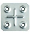 Giunzione 4 Fori Dritta 8/117 Zincata S.Mm 1,0 Cm 4,5X4,5