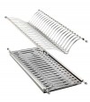 Scolapiatti Scolabicchieri Acciaio Inox Con Vaschetta L.Cm 80