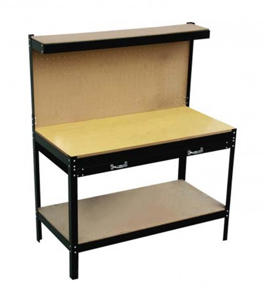 Banco Da Lavoro Effe Piano Mdf Cm. 120X60X H 155 C/Cassetto