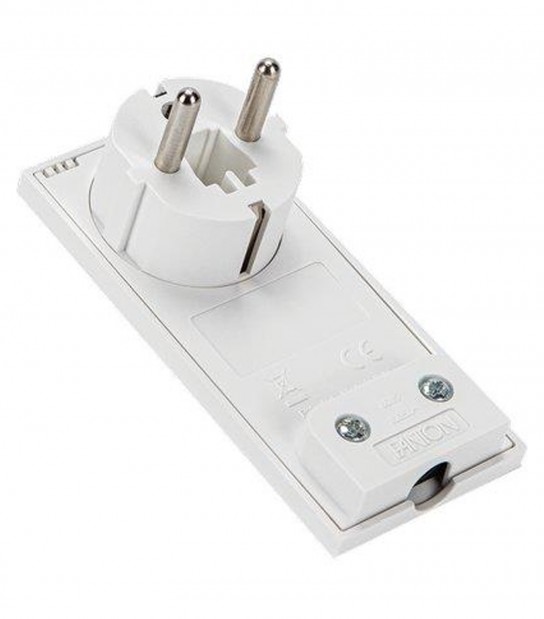 Spina Mobile Ribassata Schuko Clock Fme Bianco 2P+T 16A