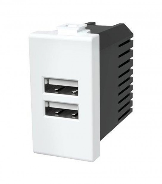 Presa Usb Abm Bianco 2 Prese Usb Volt 5 A 2.4