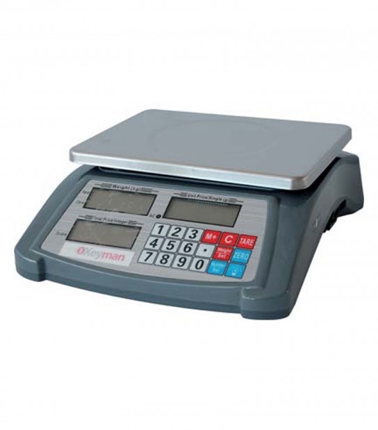 Bilancia Digitale Contapezzi 420155 Effe Kg 30/Gr 1 Display Lcd Piatto Cm 28X20