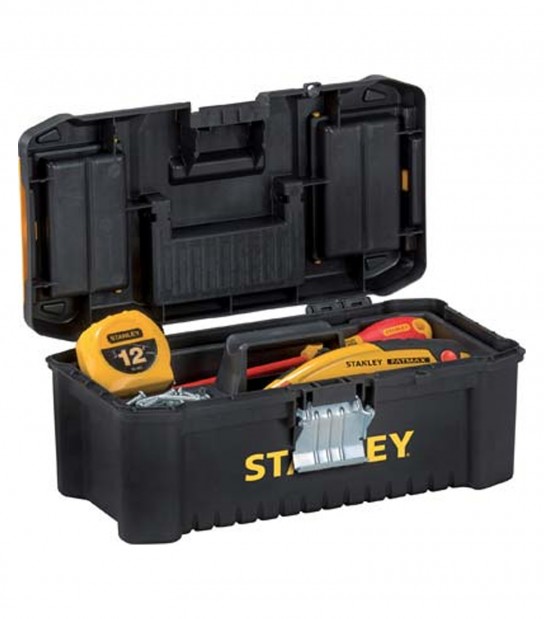 Cassetta Portautensili Essential Stanley 12,5" Chiusura Metal Cm 32X19 H.Cm 13 Stst1-75515