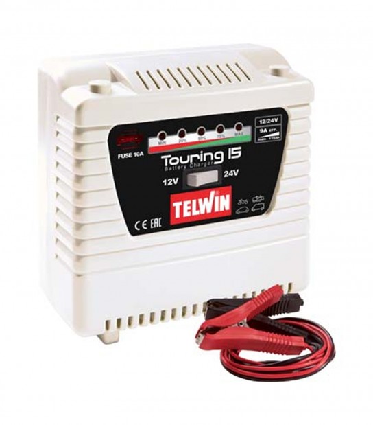 Caricabatteria Touring 15 Telwin Volt 12/24 Ah 50-30/155-55