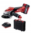 Smerigliatrice Angolare Batteria Te-Ag18 Li Kit Einhell Volt 18 Ah 3 + Valigia