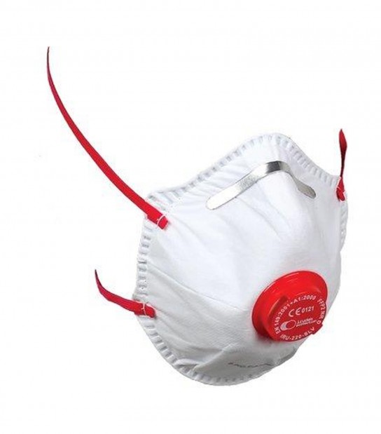 Mascherina Monouso Ffp2 Nr D + Valvola Irudek Bianca