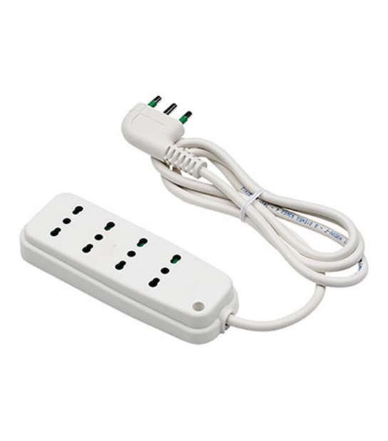 Multipresa Bipasso Retail Fme Bianco Posti 4 2P+T 16A N°Xmmq 3X1,0 Mt 1,5