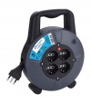 Avvolgicavo Domestico Electraline 2P+T 16A Bipasso Schuko X4 N°Xmmq 3X1,5 Mt 5