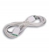 Prolunga Lineare Bipasso Fme Bianco 2P+T 16A N°Xmmq 3X01,5 Mt 5