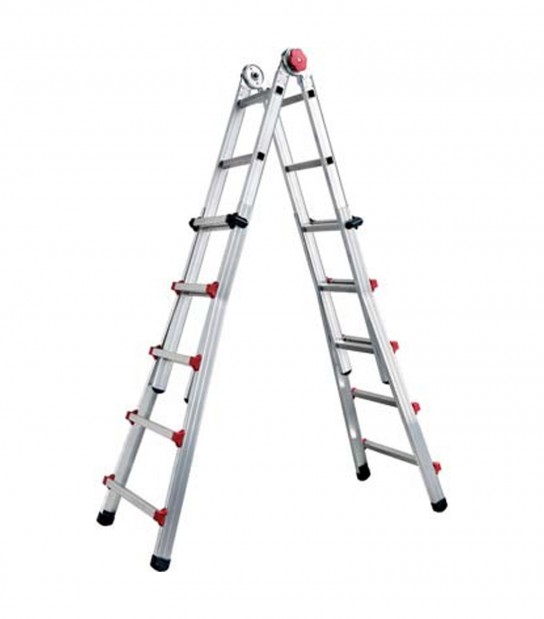 Scala Telescopica Profi Auto Sicos Alluminio H.Cm 139/498 Pioli 5+5