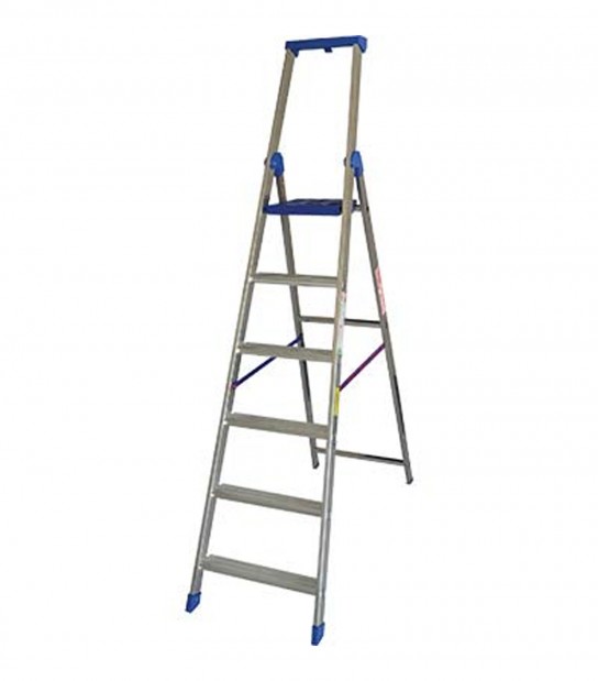 Scala Libretto Climb Evo En131 Marchetti Alluminio Gradini 6 H.Cm 145